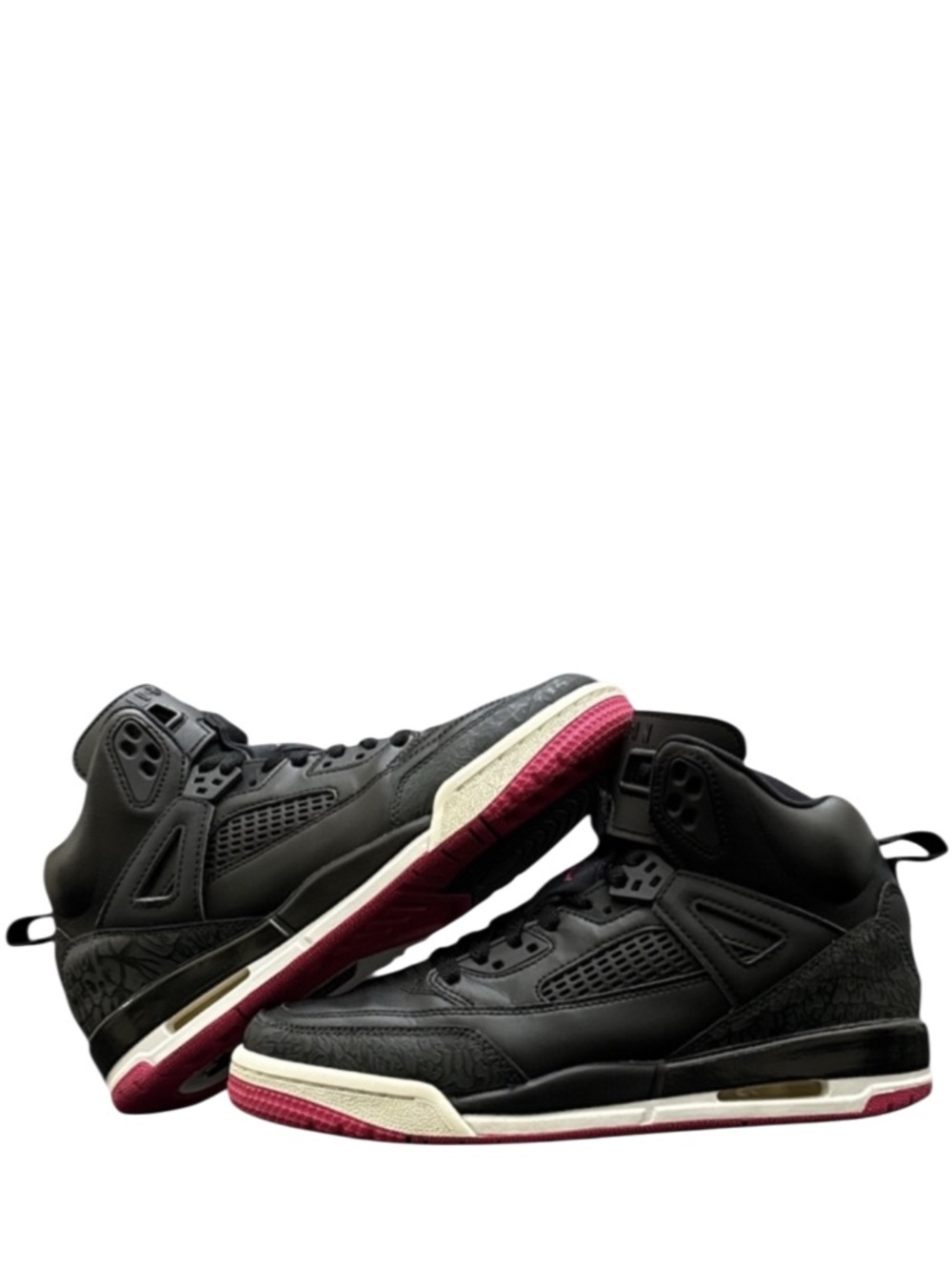 JORDAN - BLACK WHITE MAGENTA SPIZIKE “BLACK DEADLY PINK” SNEAKERS